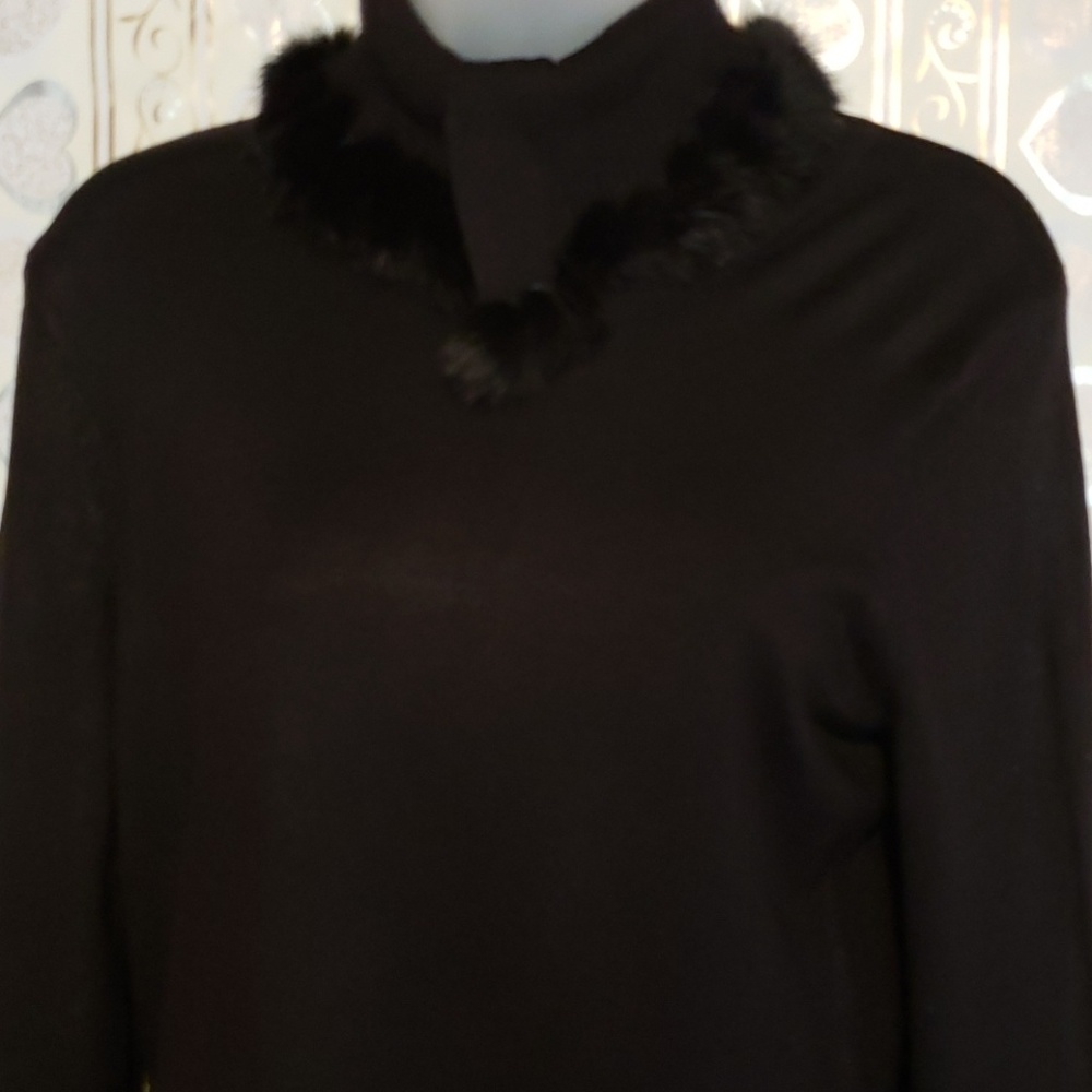 Escapade Black blouse- EUC